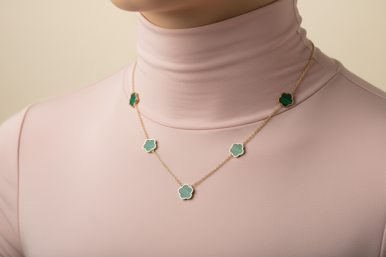 BLOOM nyakláncok (fehér/ zöld/ piros)