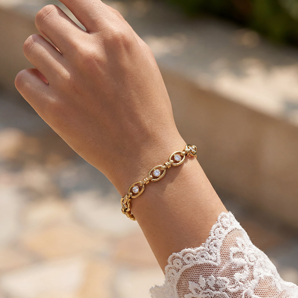 ALLURE oval chain bracelet