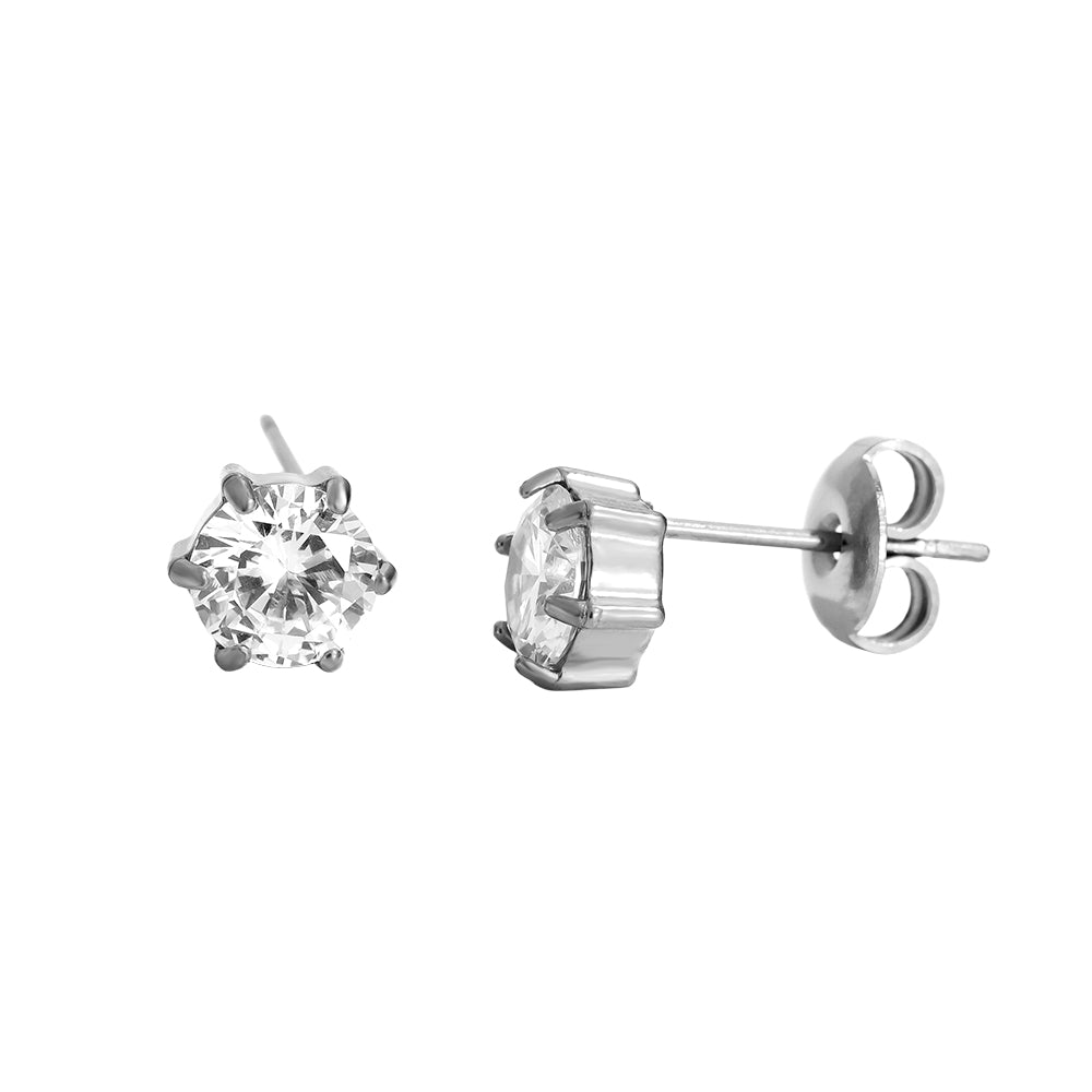 LUMINA STUD zirkónia fülbevaló (arany/ezüst)