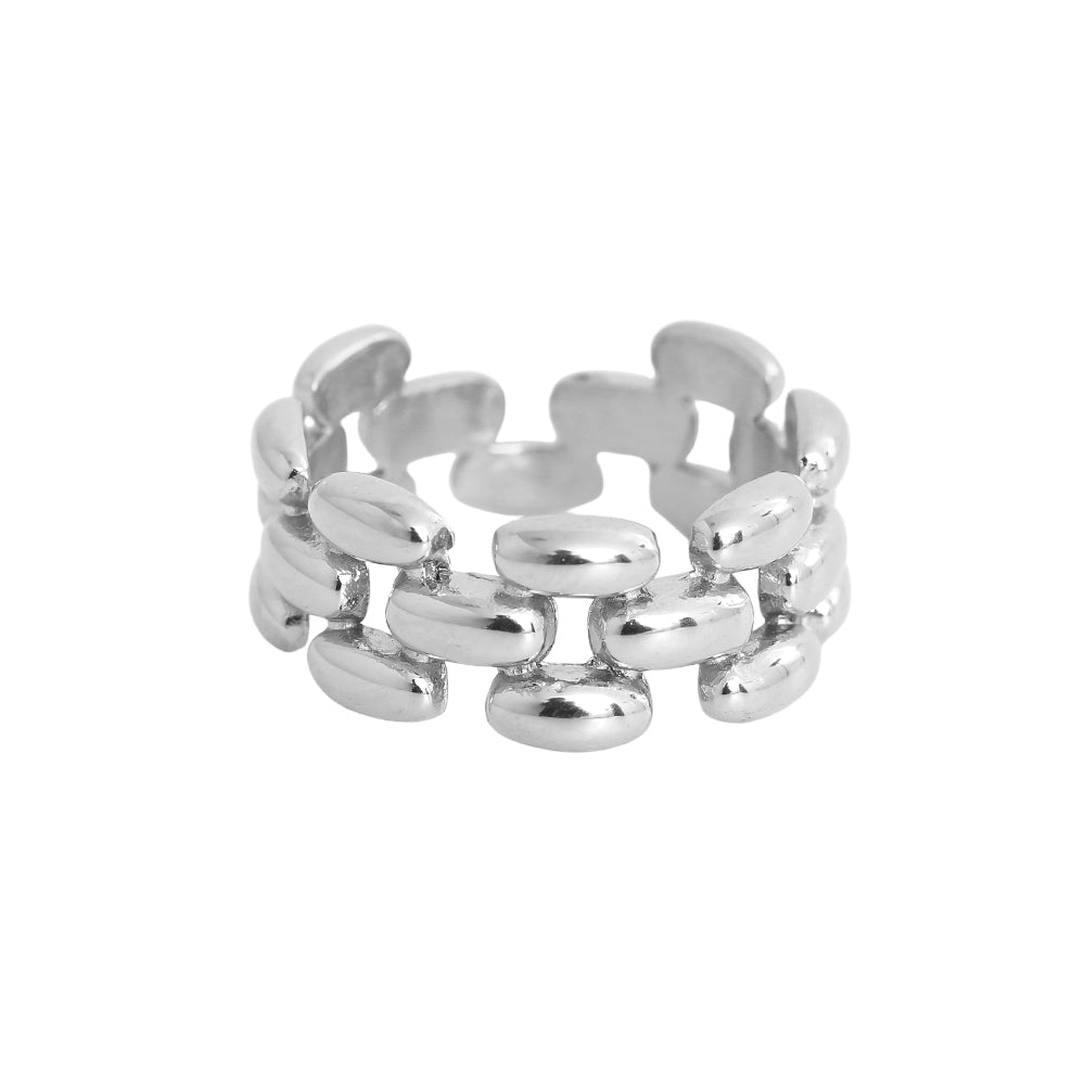 MILA chain designed ring (gold/silver)
